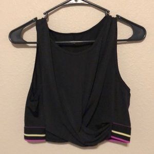 Fabletics twist front crop top M